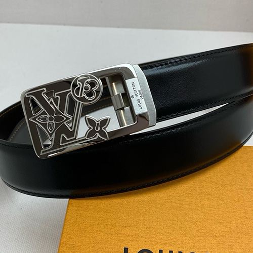 [홍콩명품.LOUIS VUITTON] 루이비통 26SS 로고 레더 가죽 자동 벨트 (2컬러), 3.4cm, BT1541, X1, 명품레플리카,인터넷쇼핑몰,남자명품,해외직구