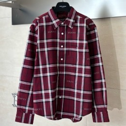 [홍콩명품.Gucci] 구찌 26SS 로고 체크패턴 남방 셔츠 (2컬러), BM24724, KK, 레플리카의류,미러급사이트