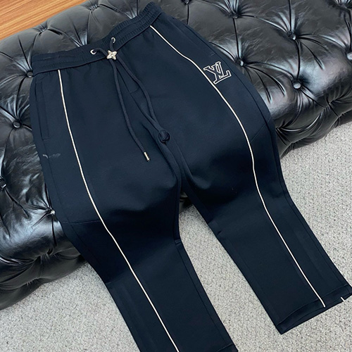 [홍콩명품.LOUIS VUITTON] 루이비통 26SS 로고 자수 조거 팬츠 바지 (네이비), BM24746, 레플리카의류,미러급사이트