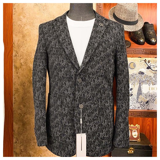 [홍콩명품,Christian Dior] 디올 26SS 로고 오블리크 울 정장 수트 자켓 (블랙), BM24759, S1F, 레플리카의류,미러급사이트