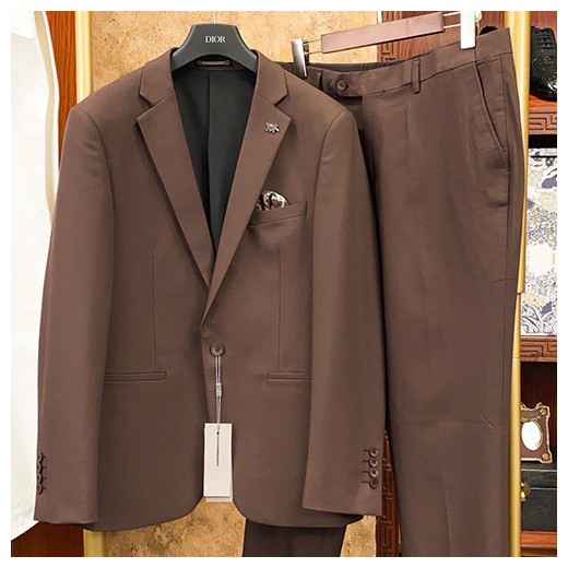 [홍콩명품,Christian Dior] 디올 26SS 로고 정장 수트 상하의 세트 (브라운), BM24760, S1F, 레플리카의류,미러급사이트