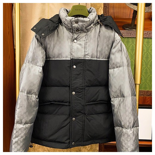 [홍콩명품.Gucci] 구찌 26SS 로고 GG수프림 후드 구스다운 패딩 자켓 (2컬러), BM24784, S1F, 레플리카의류,미러급사이트