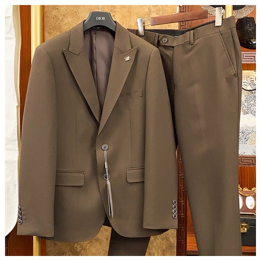 [홍콩명품,Christian Dior] 디올 26SS 로고 정장 수트 상하의 세트 (브라운), BM24789, S1F, 레플리카의류,미러급사이트
