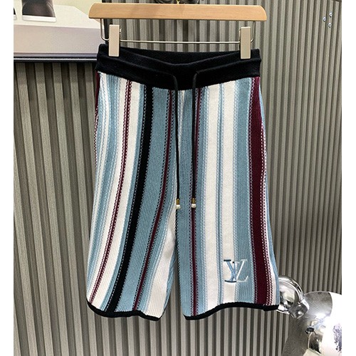 [홍콩명품.LOUIS VUITTON] 루이비통 26SS 로고 자수 미디 쇼츠 반바지, BM24795, S1F, 레플리카의류,미러급사이트