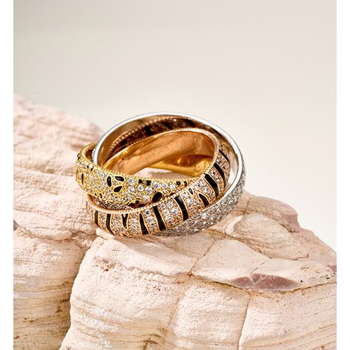 [홍콩명품.CARTIER] 까르띠에 26SS 로고 Trinity 다이아 장식 링 반지 (3컬러), ET3427, 홍콩명품의류,구매대행,온라인명품