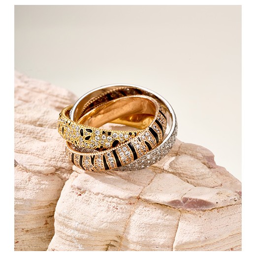 [홍콩명품.CARTIER] 까르띠에 26SS 로고 Trinity 다이아 장식 링 반지 (3컬러), ET3427, 홍콩명품의류,구매대행,온라인명품