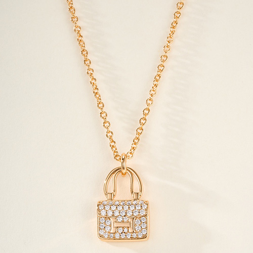 [홍콩명품.Hermes] 에르메스 26SS 로고 다이아 장식 목걸이 (2컬러), ET3438, 홍콩명품의류,구매대행,온라인명품