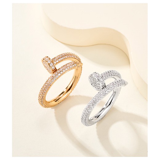 [홍콩명품.CARTIER] 까르띠에 26SS 로고 Juste un Clou 다이아 장식 링 반지 (2컬러), ET3465, 홍콩명품의류,구매대행,온라인명품