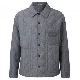 [홍콩명품,Christian Dior] 디올 26SS 로고 솜패딩 퀄팅 셔츠 자켓 (그레이), BM24822, KK, 레플리카의류,미러급사이트