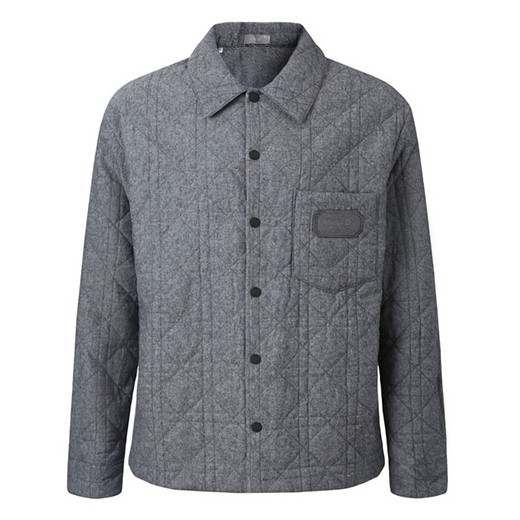 [홍콩명품,Christian Dior] 디올 26SS 로고 솜패딩 퀄팅 셔츠 자켓 (그레이), BM24822, KK, 레플리카의류,미러급사이트