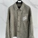 [홍콩명품.LOUIS VUITTON] 루이비통 26SS 로고 자수 다미에 울 남방 셔츠 (카키), BM24887, KSM, 레플리카의류,미러급사이트