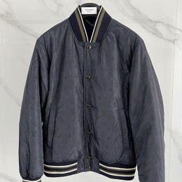 [가격문의][홍콩명품.LOUIS VUITTON] 루이비통 26SS 로고 모노그램 솜패딩 봄버 자켓 (그레이), BM24893, KSM, 레플리카의류,미러급사이트