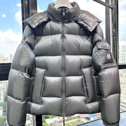 [가격문의][홍콩명품.MONCLER] 몽클레어 26SS 로고 Couyere 구스다운 후드 패딩 자켓 (그레이), BM24895, KSM, 레플리카의류,미러급사이트