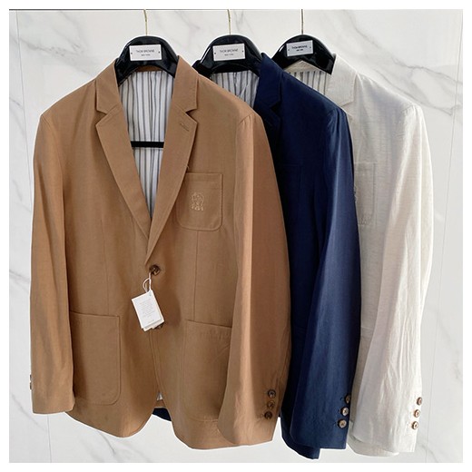 [홍콩명품.Brunello Cucinelli ] 브루넬로 쿠치넬리 26SS 로고 린넨 정장 수트 자켓 (3컬러), BM24985, KSM, 레플리카의류,미러급사이트