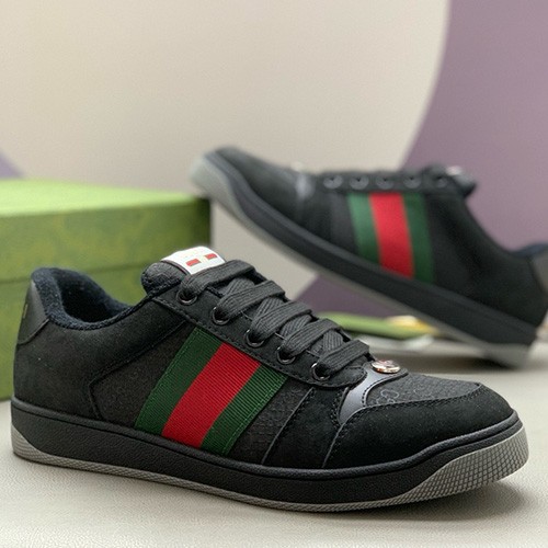 [홍콩명품.Gucci] 구찌 26SS 로고 남여 스크리너 스니커즈 운동화 (블랙), SE6140, PMD, 명품스니커즈,운동화,구두,로퍼,하이탑,신발