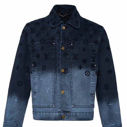 [홍콩명품.LOUIS VUITTON] 루이비통 26SS 로고 모노그램 그라데이션 데님 자켓, BM25021, TOP, 레플리카의류,미러급사이트