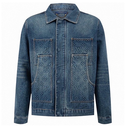[홍콩명품.LOUIS VUITTON] 루이비통 26SS 로고 모노그램 데님 자켓 1ABJ77, BM25024, TOP, 레플리카의류,미러급사이트