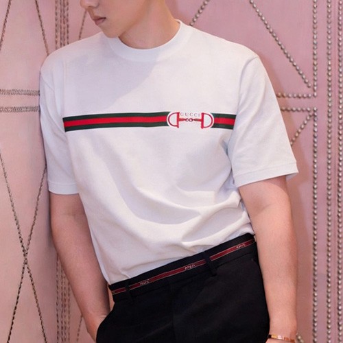 [홍콩명품.Gucci] 구찌 26SS 로고 프린트 반팔 티셔츠 (화이트), BM25044, JL, 무료배송
