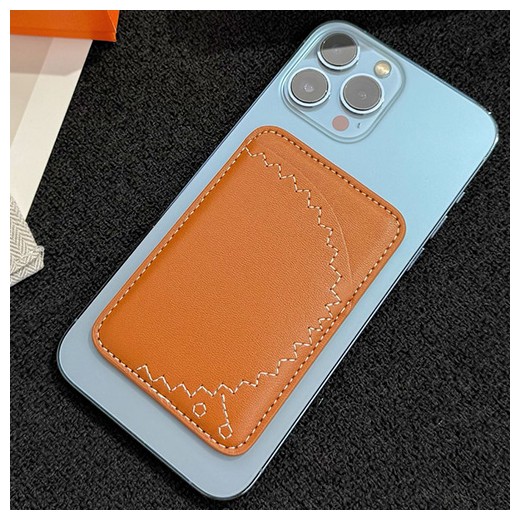[홍콩명품.Hermes] 에르메스 26SS 로고 레더 가죽 아이폰 IPhone MagSafe (브라운), ET3527, HY, 홍콩명품의류,구매대행,온라인명품