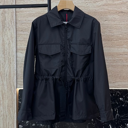[홍콩명품.MONCLER] 몽클레어 26SS 로고 여성 카라 바람막이 자켓 (블랙), BM25141, 무료배송
