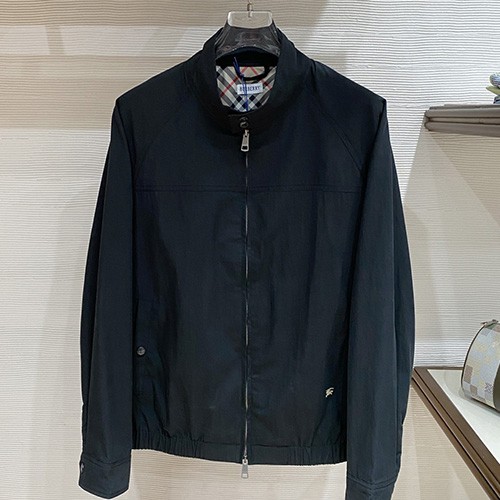 [홍콩명품.Burberry] 버버리 26SS 로고 자수 터틀넥 봄버 자켓 (블랙), BM25226, BR, 무료배송