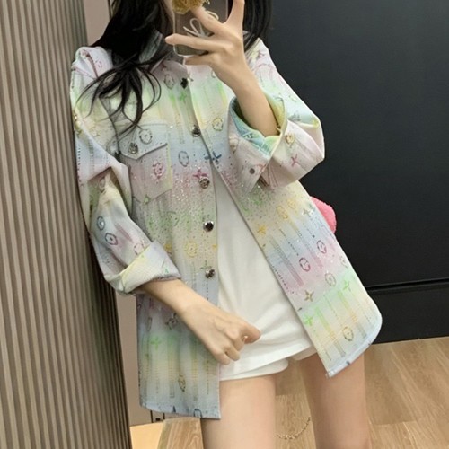 루이비통 로고 여성 모노그램 남방 셔츠 (화이트) 26SS