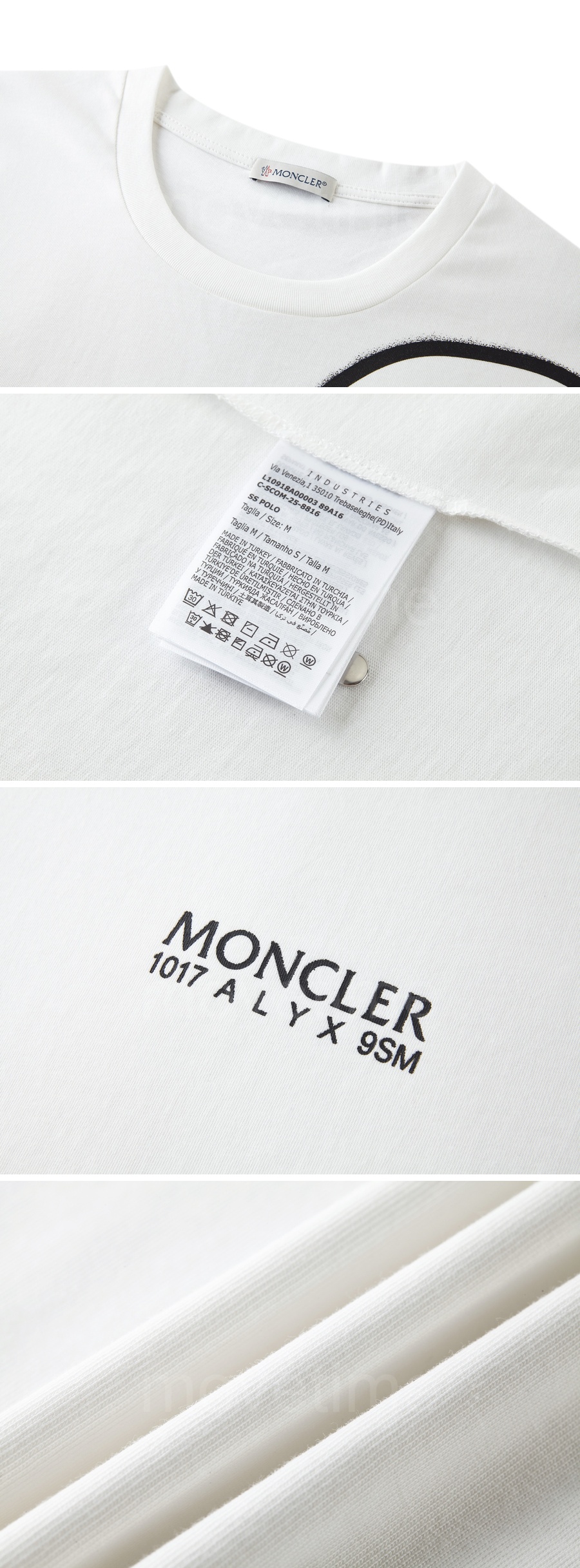 몽클레어 로고 자수 반팔 티셔츠 (2컬러) 26SS 상세이미지 7