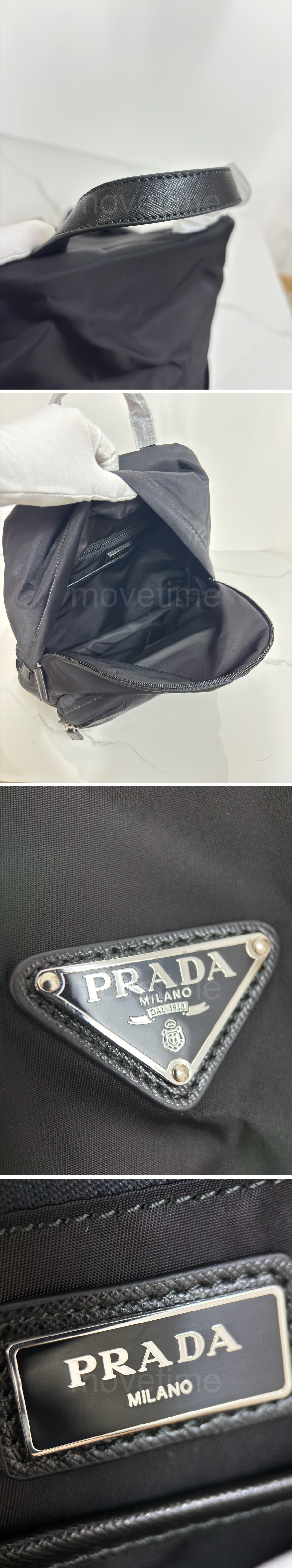 프라다 삼각로고 나일론 사피아노 백팩 VZ0066 (블랙) 26SS 상세이미지 3