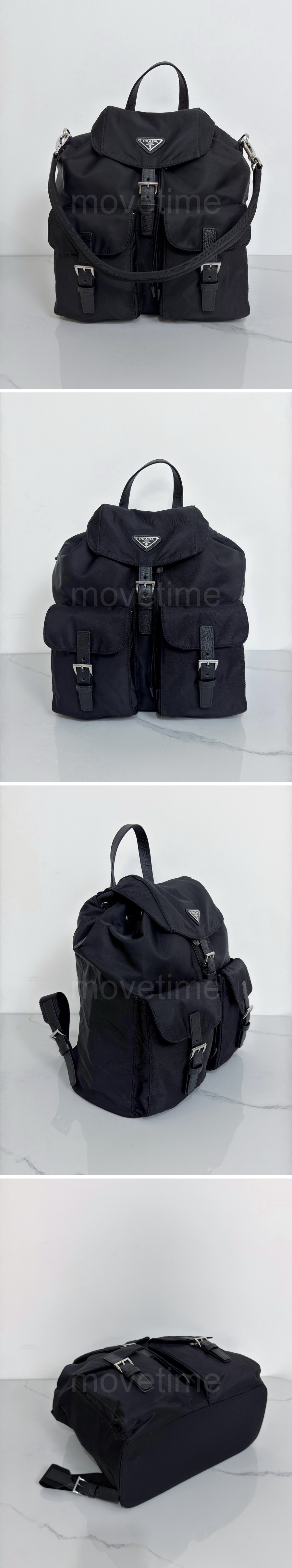 프라다 삼각로고 나일론 백팩 2VZ110 (블랙) 26SS 상세이미지 2