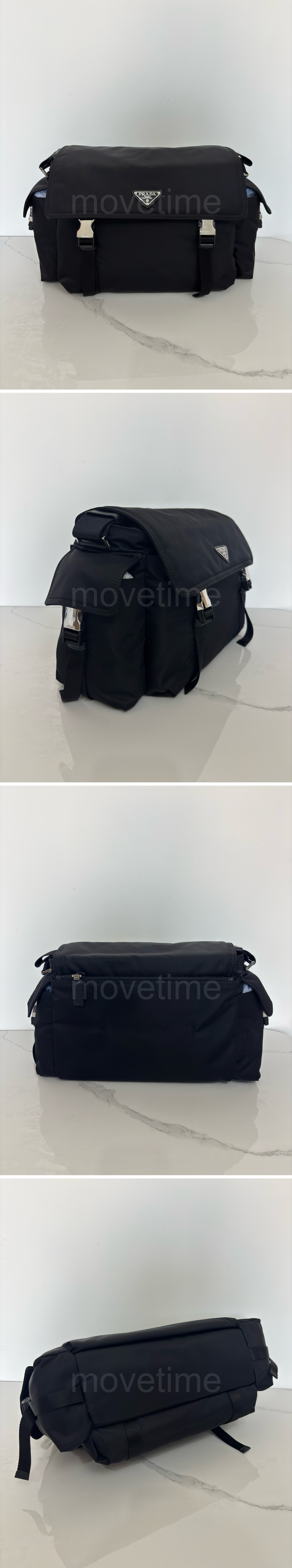 프라다 삼각로고 익스플로어 리나일론 가죽 메신저백 숄더백 2VD082 (블랙) 26SS 상세이미지 3