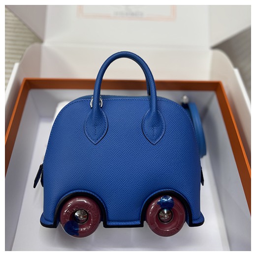 에르메스 로고 Bolide 19cm 토트백 핸드백 (블루) 26SS