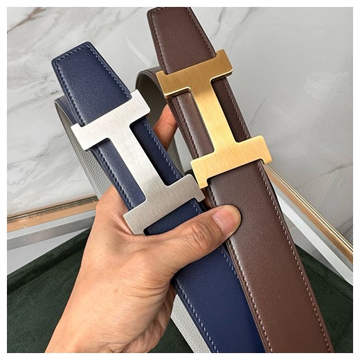 에르메스 로고 레더 가죽 리버서블 3.8cm 벨트 (2컬러) 26SS
