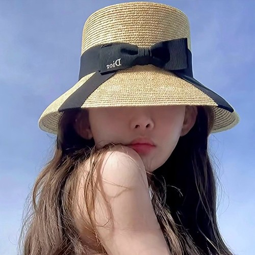 디올 여성 리본장식 비치모자 26SS