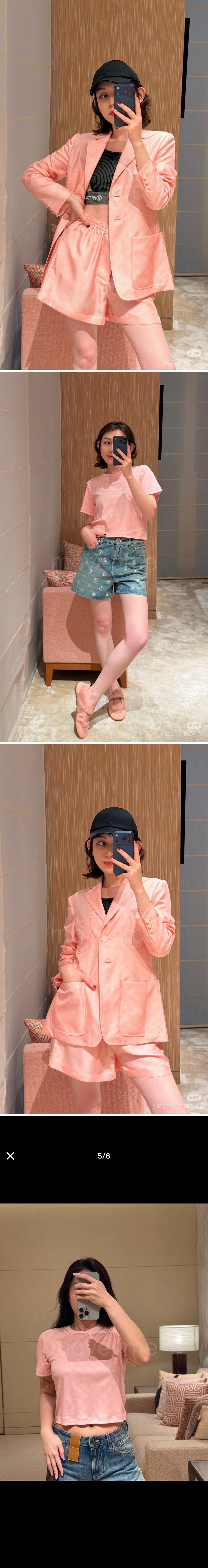 루이비통 여성 모노그램 반팔 티셔츠 26SS 상세이미지 3