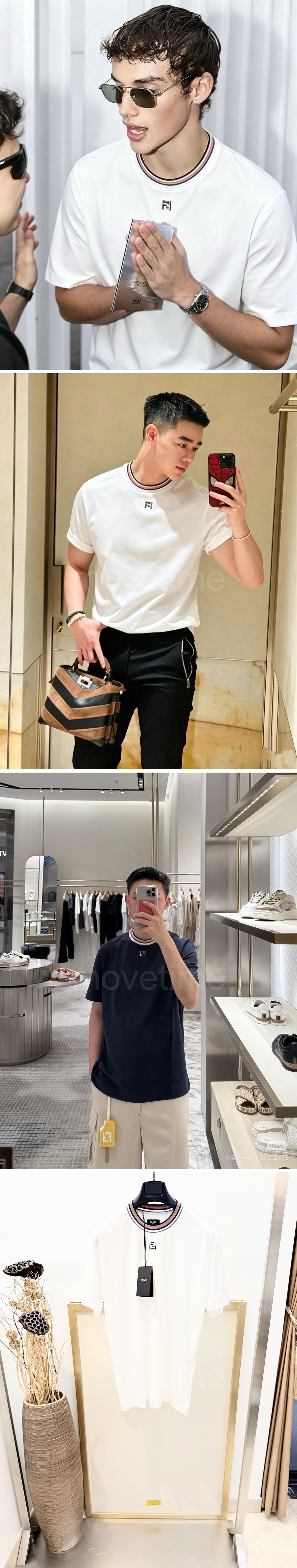 펜디 로고 자수 반팔 티셔츠  26SS 상세이미지 2
