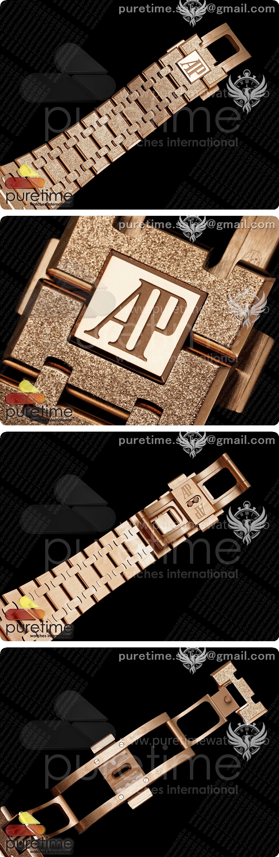 오데마피게 로얄 오크 41mm 오픈워크 프로스티드 RG 레인보우 베젤 OCTA 1:1 베스트 에디션 브레이슬릿 SA3132 V3 상세이미지 9