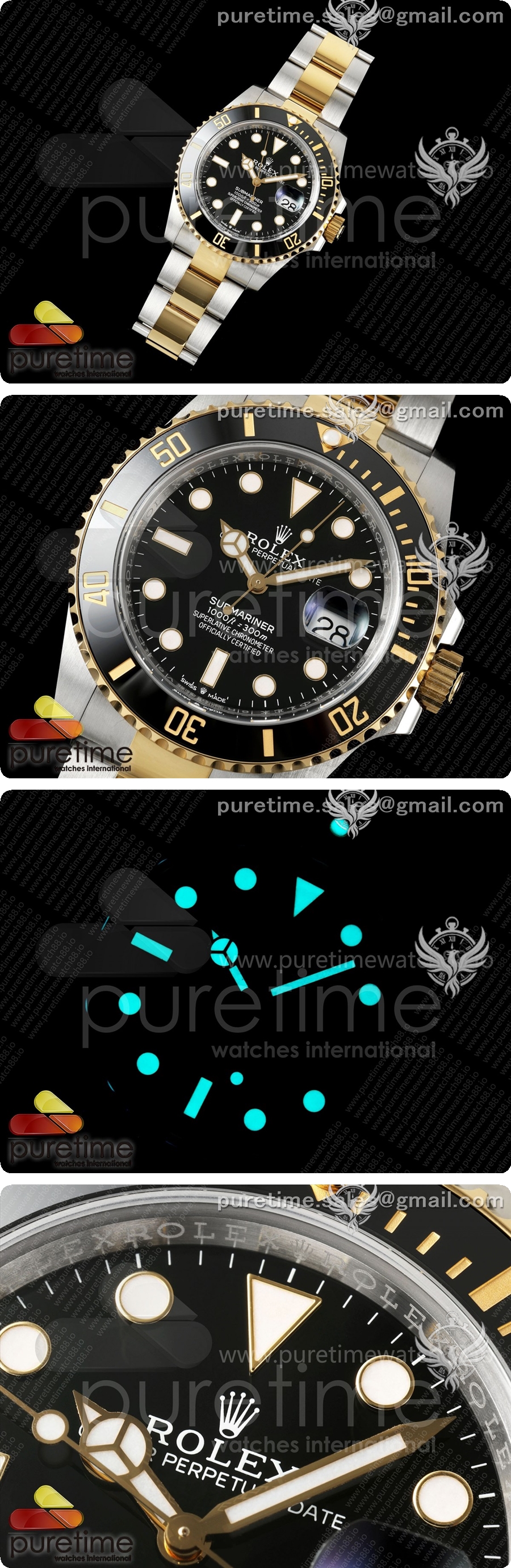 로렉스 서브마리너 41mm 126613 LN 블랙 세라믹 WF 1:1 베스트 에디션 JH3235 상세이미지 2