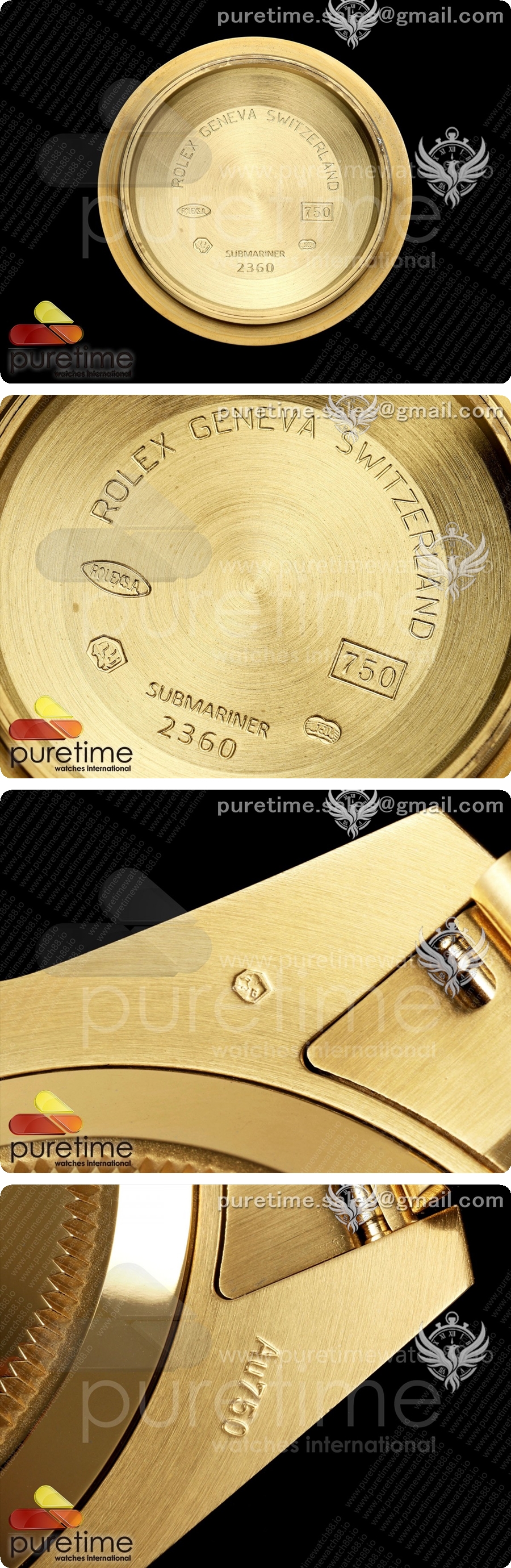 로렉스 서브마리너 41mm 옐로우골드 126618 LN 블랙 세라믹 WF 1:1 베스트 에디션 JH3235 상세이미지 8
