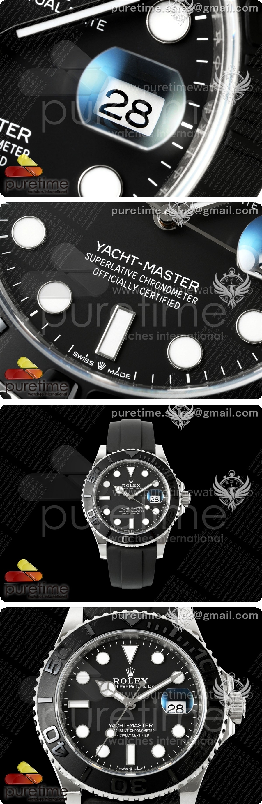 로렉스 요트마스터 42mm 226659 SS WF 1:1 베스트 에디션 3D 블랙 세라믹 베젤, 오이스터플렉스 스트랩 JH3235 상세이미지 3
