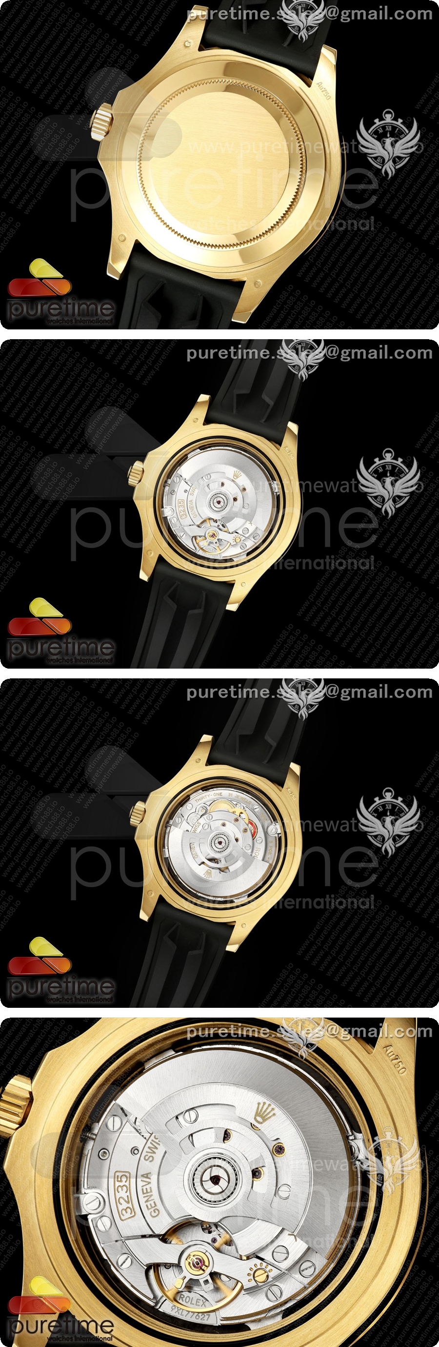 로렉스 요트마스터 42mm 226658 YG WF 1:1 베스트 에디션 3D 블랙 세라믹 베젤, 오이스터플렉스 스트랩 상세이미지 5