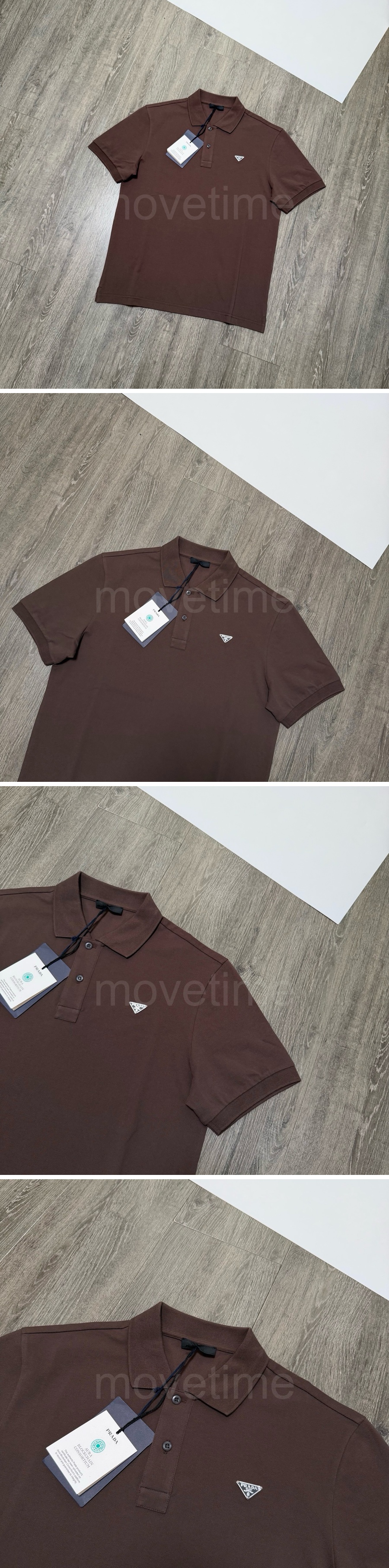 프라다 삼각로고 카라 폴로 반팔 티셔츠 26SS 상세이미지 5