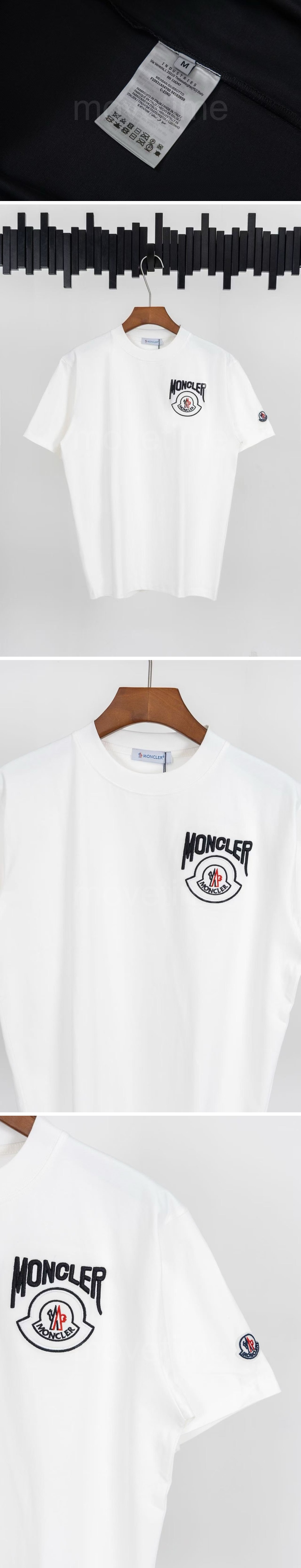몽클레어 로고 자수 반팔 티셔츠 26SS 상세이미지 4