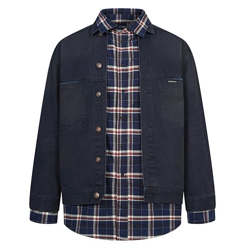 발렌시아가 남성용 이중 셔츠자켓 26ss