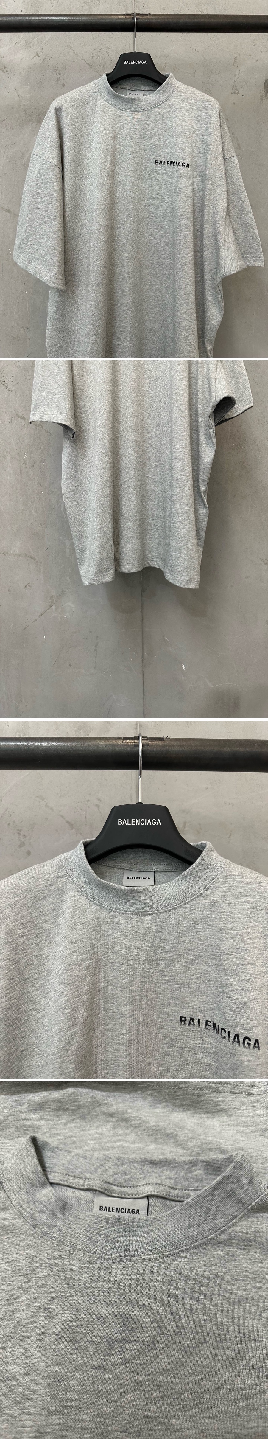 발렌시아가 로고프린팅 남자 오버핏 320g 반팔티 26ss 상세이미지 6
