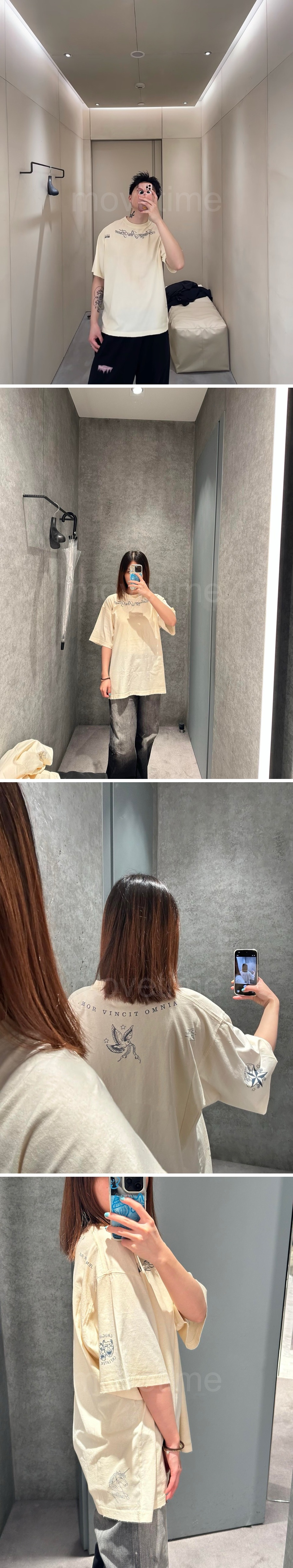 발렌시아가 남자 여자 오버핏 280g 반팔티 26ss 상세이미지 5