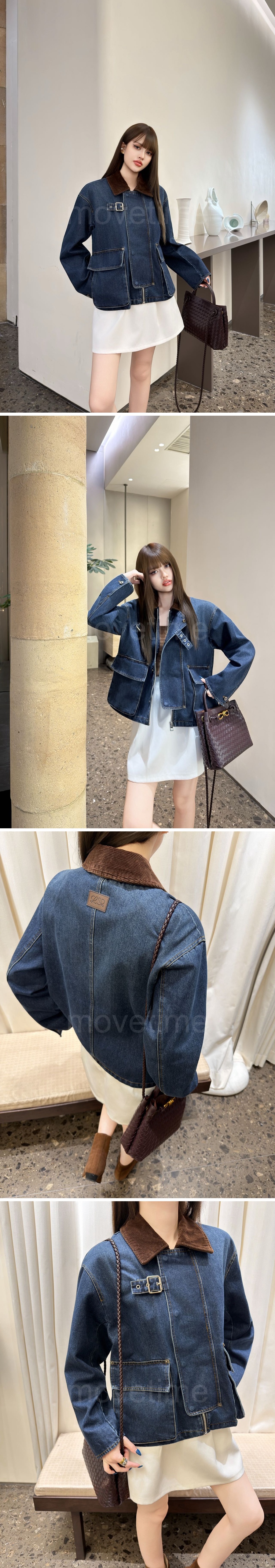 로에베 여성 데님 카라 자켓 26SS 상세이미지 2