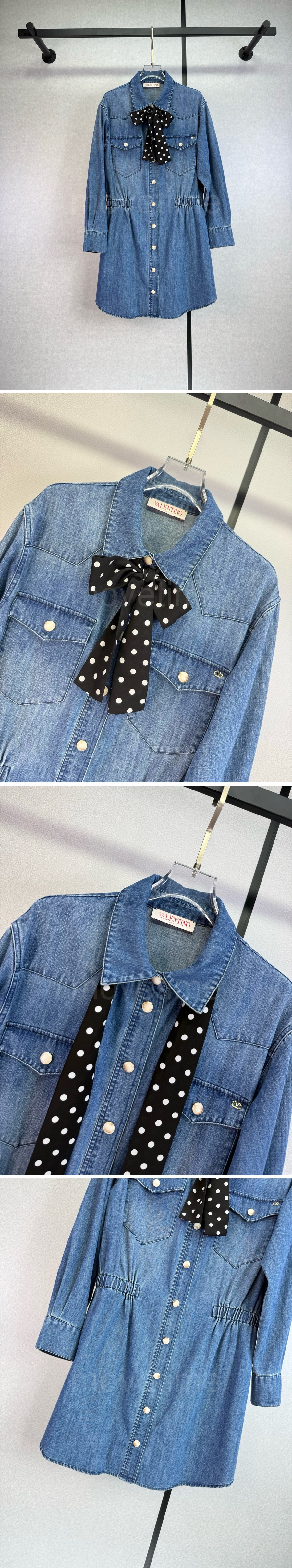 발렌티노 여성 데님 셔츠 원피스 26SS 상세이미지 3