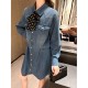 발렌티노 여성 데님 셔츠 원피스 26SS