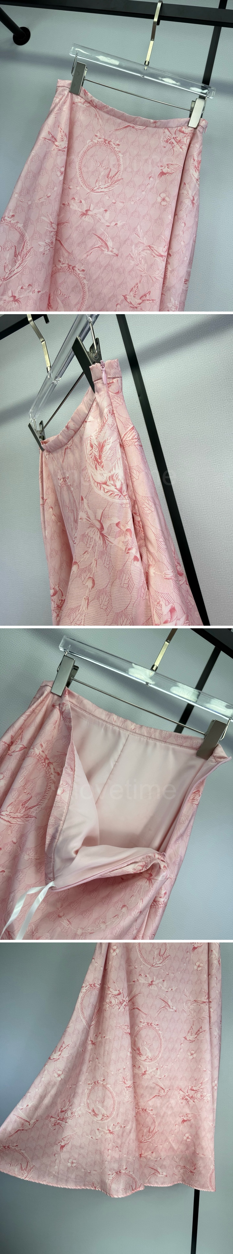 디올 여성 패턴 장식 블라우스 셔츠 + 롱 스커트 상하의 세트 26SS 상세이미지 6
