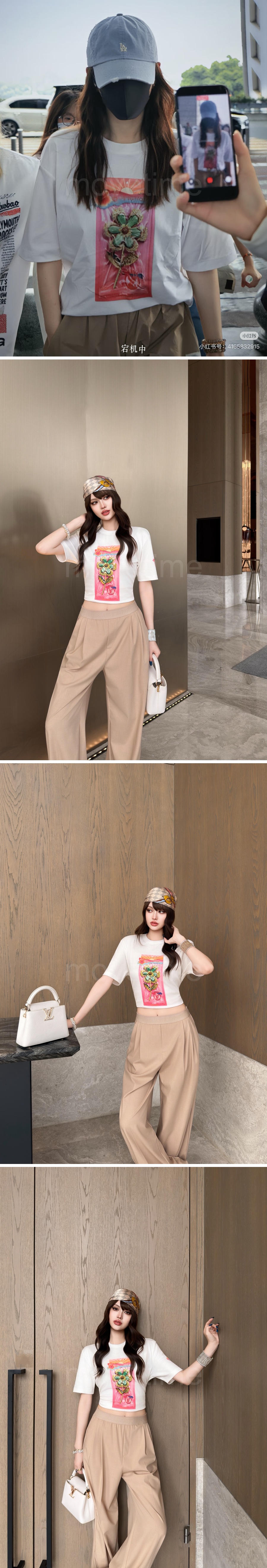 루이비통 여성 그래픽 반팔 티셔츠 26SS 상세이미지 2